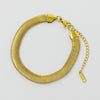 Style Staple Herringbone Chain Bracelet: Gold