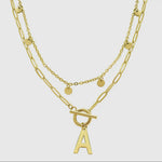 Initial Layered Necklace