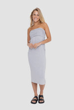 Mono B 2-in-1 Convertible Maxi Skirt | Gray