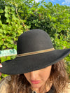 Going Places Crystal Wool Floppy Hat | Black