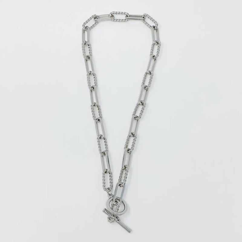 Toggle Chain Link Necklace | Silver