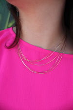 Dainty Five Layer Chain Necklace