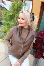 Metallic Mesh Top | Chocolate