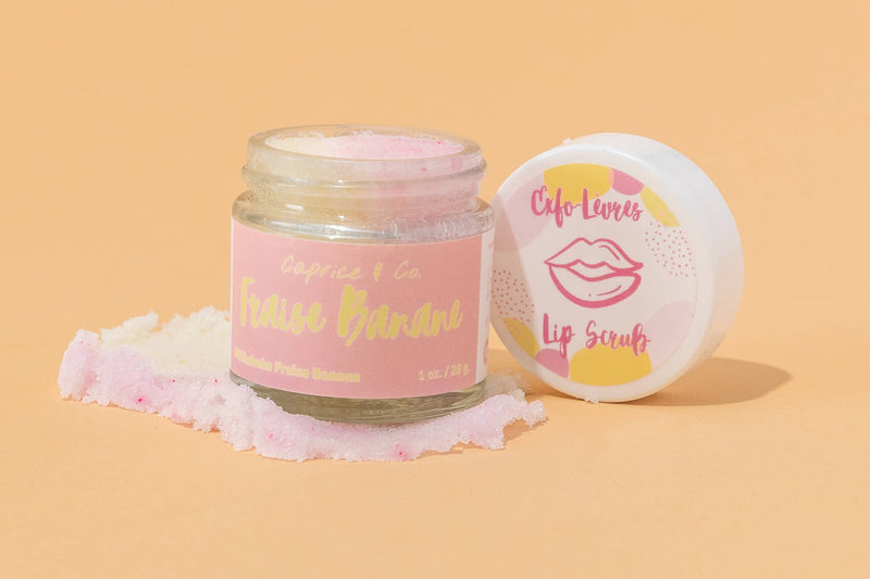 Lip Scrub: Fraise Banane - Milkshake Strawberry Banana