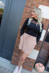 Well Loved Ribbed Skort | Tan