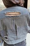 The Celebration Denim Rhinestone Fringe Jacket