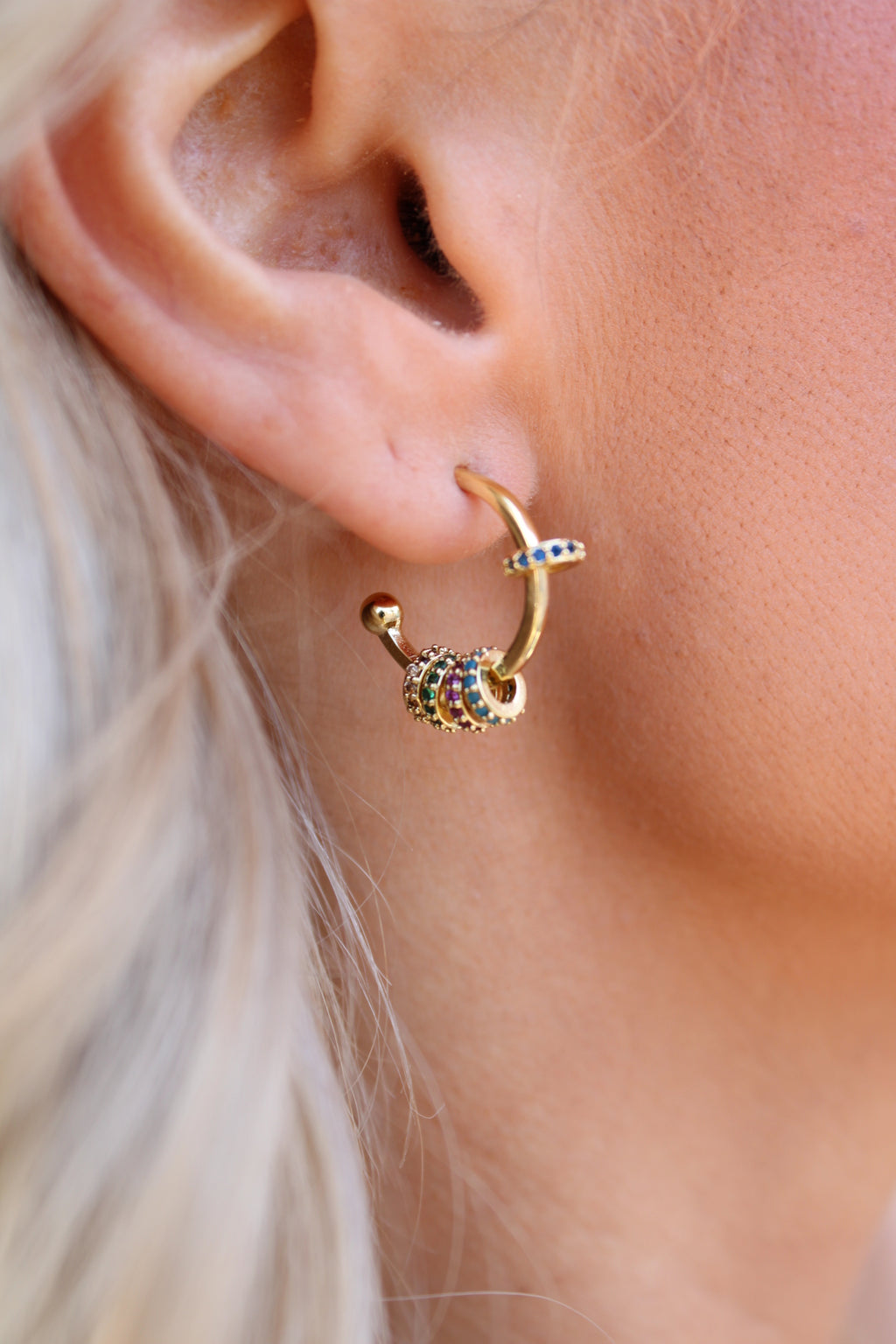 24k Gold Earrings Multi Color