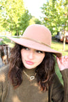 Going Places Crystal Wool Floppy Hat | Mocha