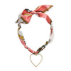 Pink Heart Scarf Necklace