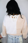 Spring Feeling Tie Back Sweater | Off White