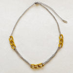 Two Toned Chain Link Necklace