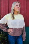 Fall Cozy Colorblock Sweater