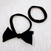 Jersey Bow Hair Ties Set Of 2: Black