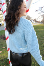 Ice Queen Knit Sweater | Light Blue