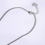 Square Pendant CZ Pave Necklace: K / ONESIZE