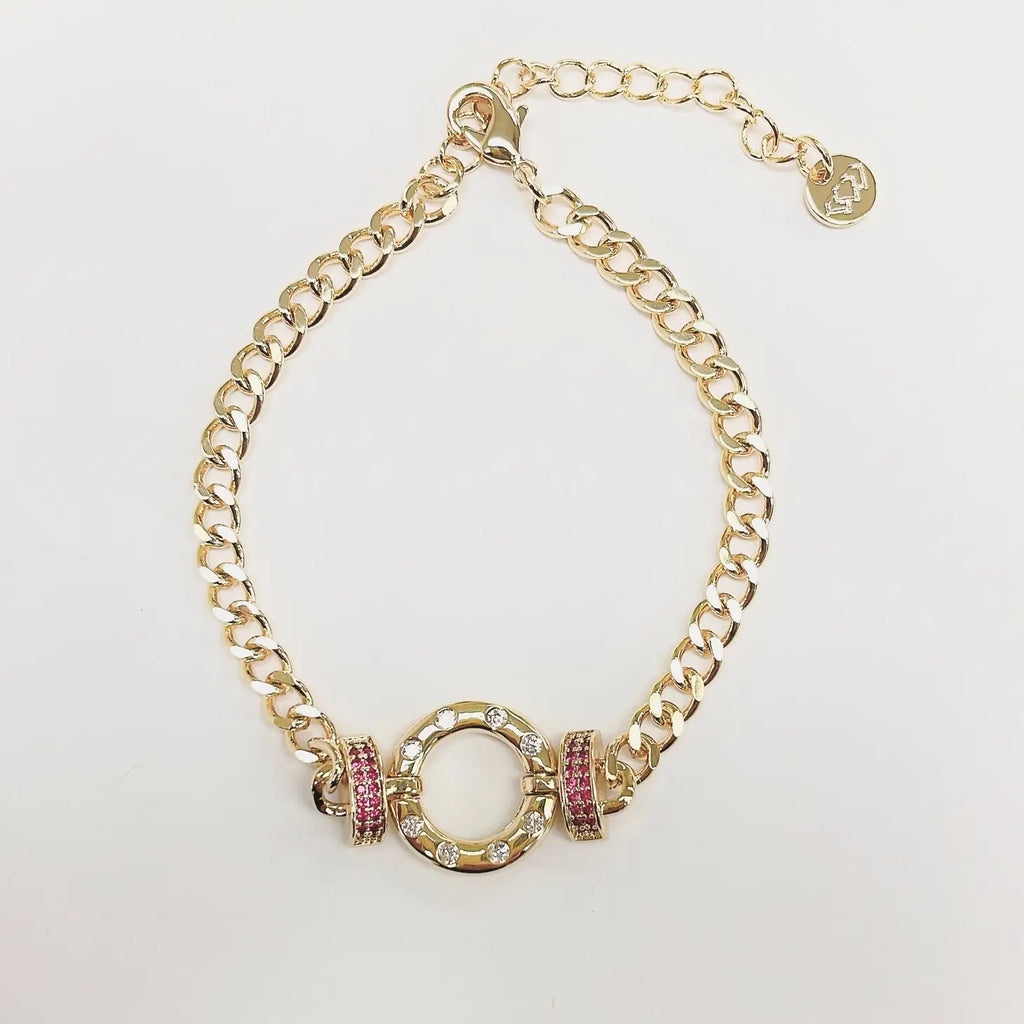 Pink Chain Bracelet – Touch of Grace Boutique