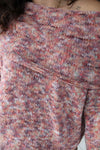 Multi Color Off the Shoulder Sweater