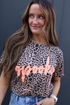 Spooky Bleached Leopard Tee