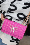 ROA SHOULDER BAG: MAGENTA
