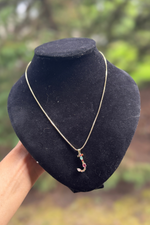 Multi Color Initial Necklace