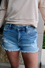 Cello Jeans High Rise Destroyed Fray Shorts