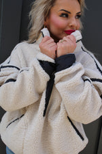 Sherpa Black Trim and Teddy Jacket