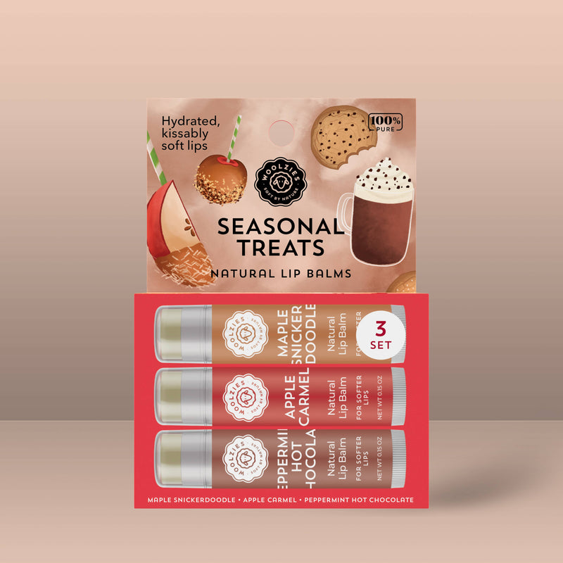 Natural Shea Butter Lip Balm Trio – Seasonal Treats