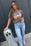 Spooky Bleached Leopard Tee