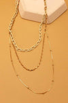 Chain Multi Layer Necklace | Gold