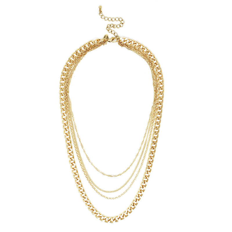 Quad Squad Chain Link Necklace