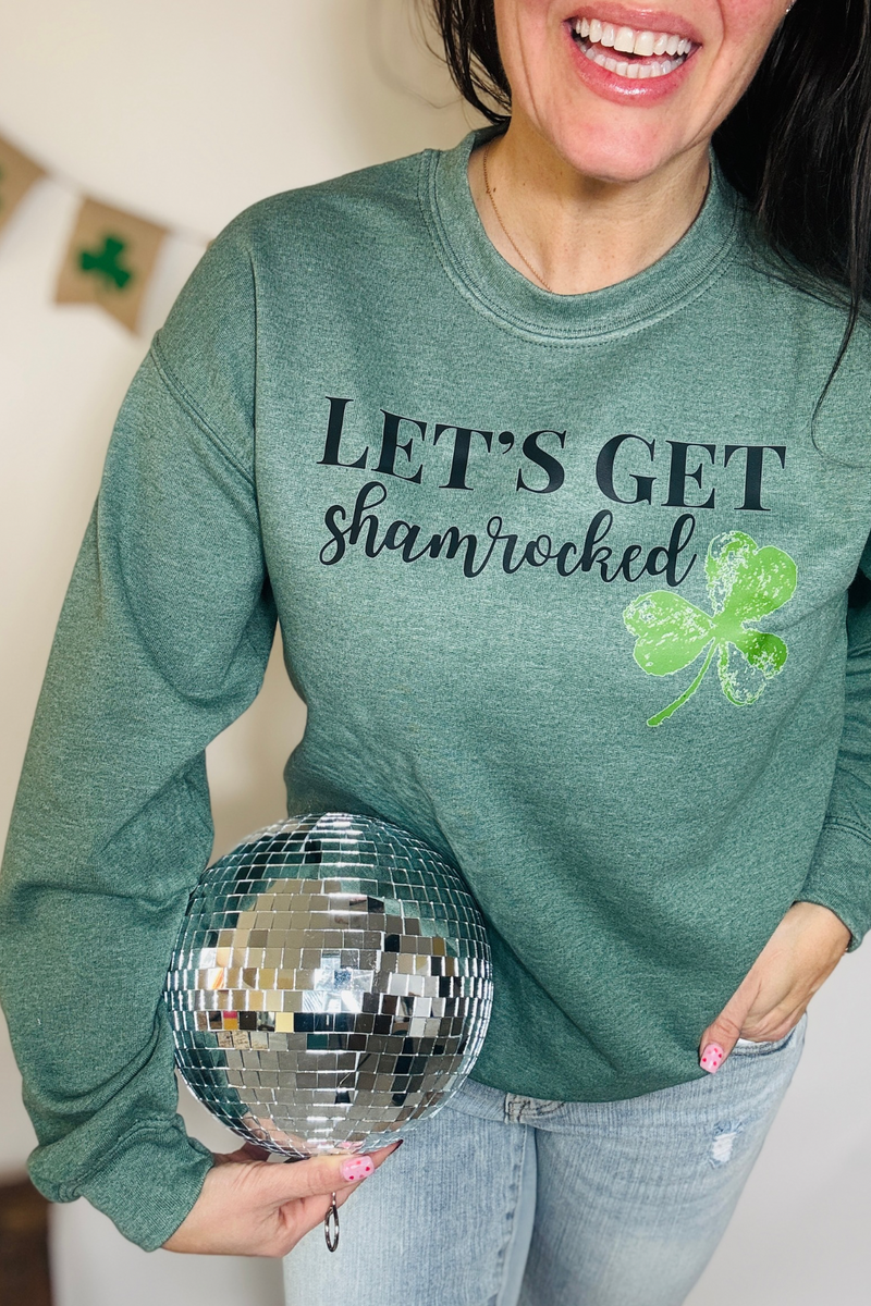 Let's Get Shamrocked Graphic Crewneck | Green