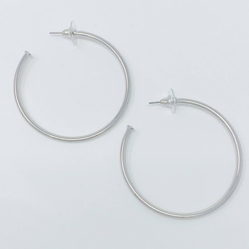 The Best Of Hoops Earrings, Brilliant Silver