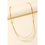 Dainty Five Layer Chain Necklace