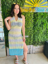 Beach Days Colorblock Crochet Cover Up