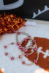 Football beaded custom made bracelet