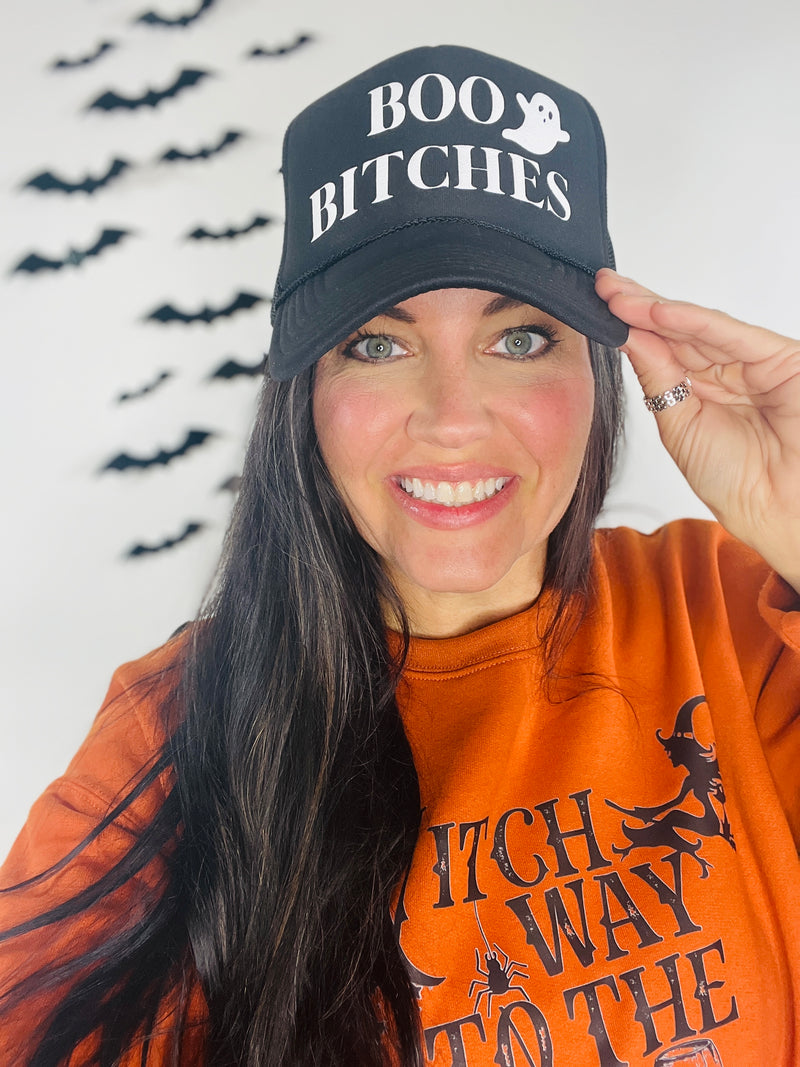 Boo 👻 Bitches Trucker Hat