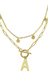 Initial Layered Necklace