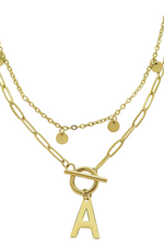 Initial Layered Necklace