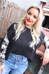 Sweet Fall Pocket Detail Sweater | Black