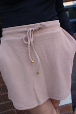 Well Loved Ribbed Skort | Tan