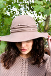 Going Places Pearl Wool Floppy Hat | Taupe
