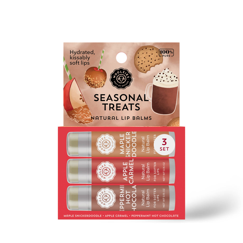 Natural Shea Butter Lip Balm Trio – Seasonal Treats