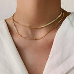 STAINLESS STEEL WATERPROOF TARNISH FREE NECKLACE | Gold