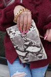 LAUREN WRISTLET: CREAM