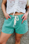 Cart Babe Green Pocketed Shorts