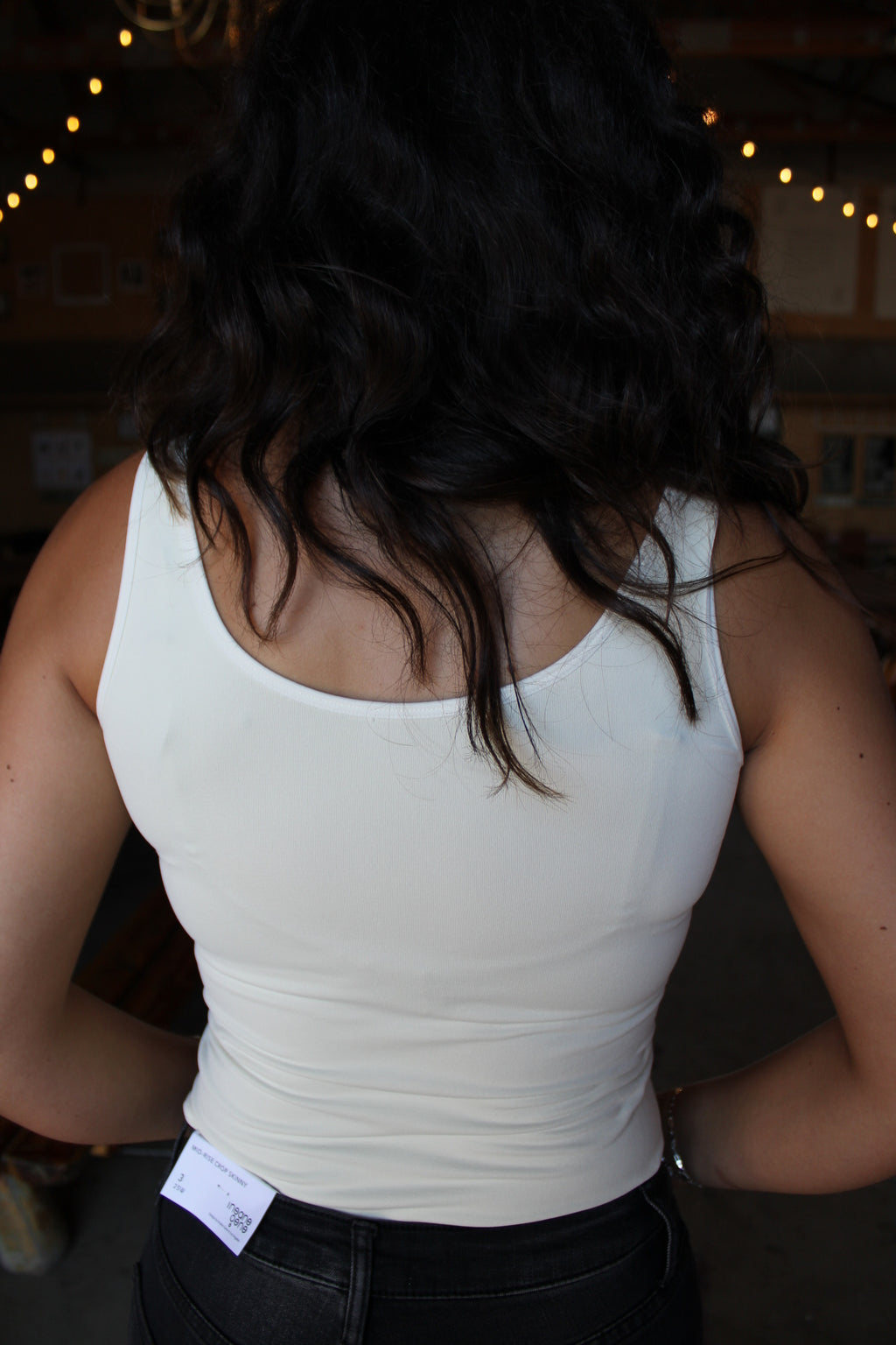 Never Basic Ivory Reversible Seamless Tank by Jaclyn Sue Boutique