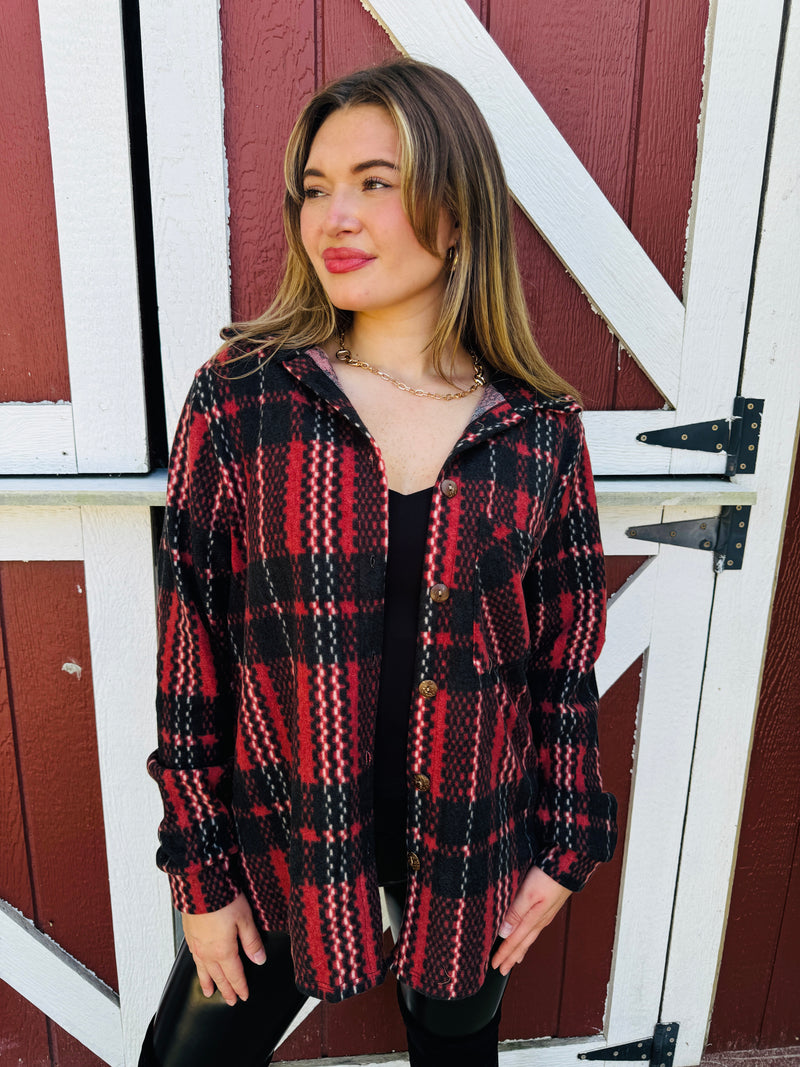 The Layers of Fall Plaid Lightweight Shacket