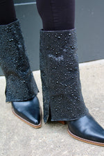 Luxe Noir Holiday Shine Boots