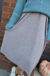 Sippin Cider Contemporary Ribbed Knit Skirt | Mocha