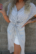 She's Breezy Front Twist Slit Top